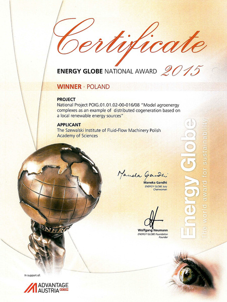 ENERGY GLOBE NATIONAL AWARD